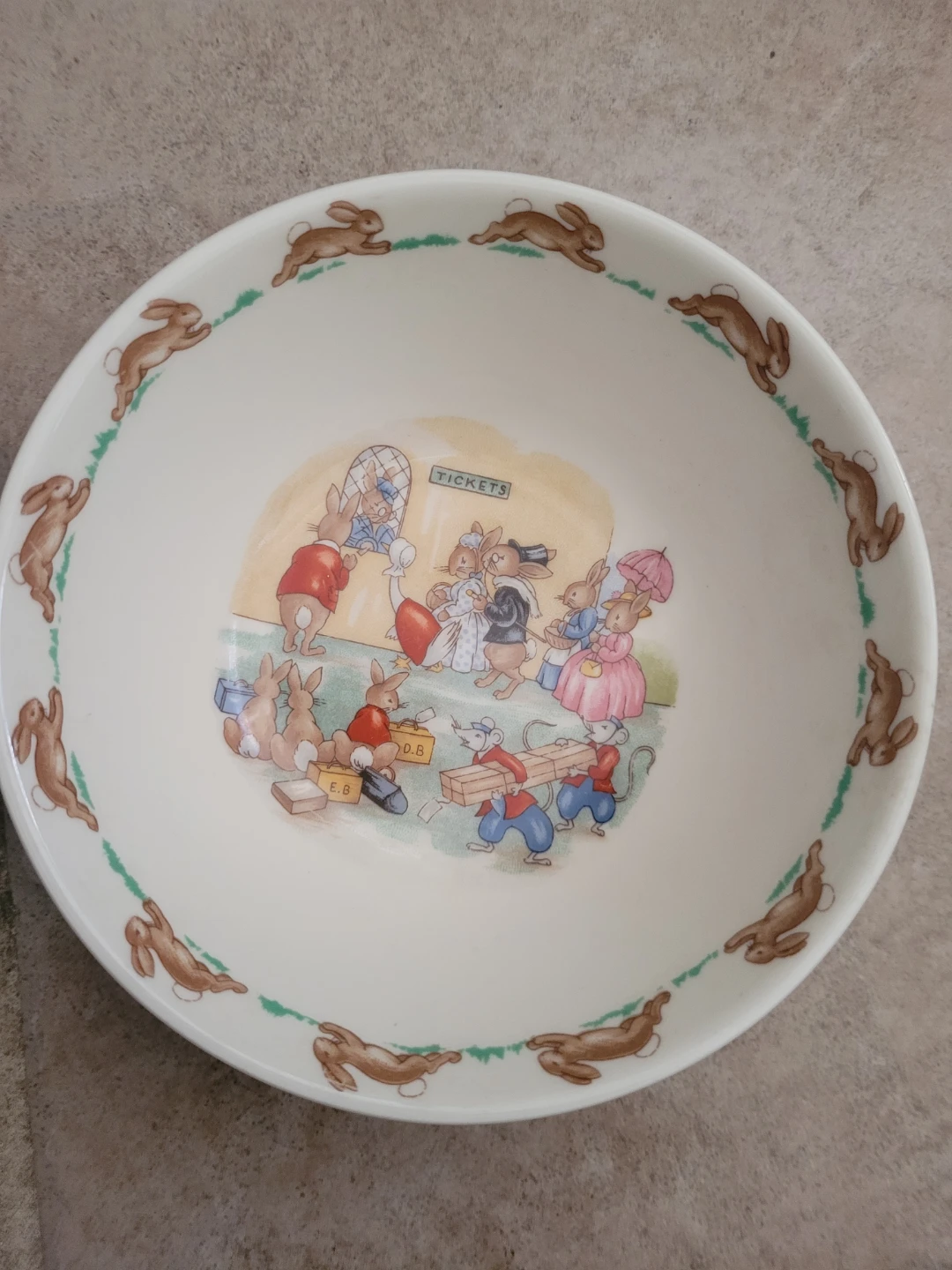 Bunnykins Royal Doulton Cup and Bowl Set - photo 3