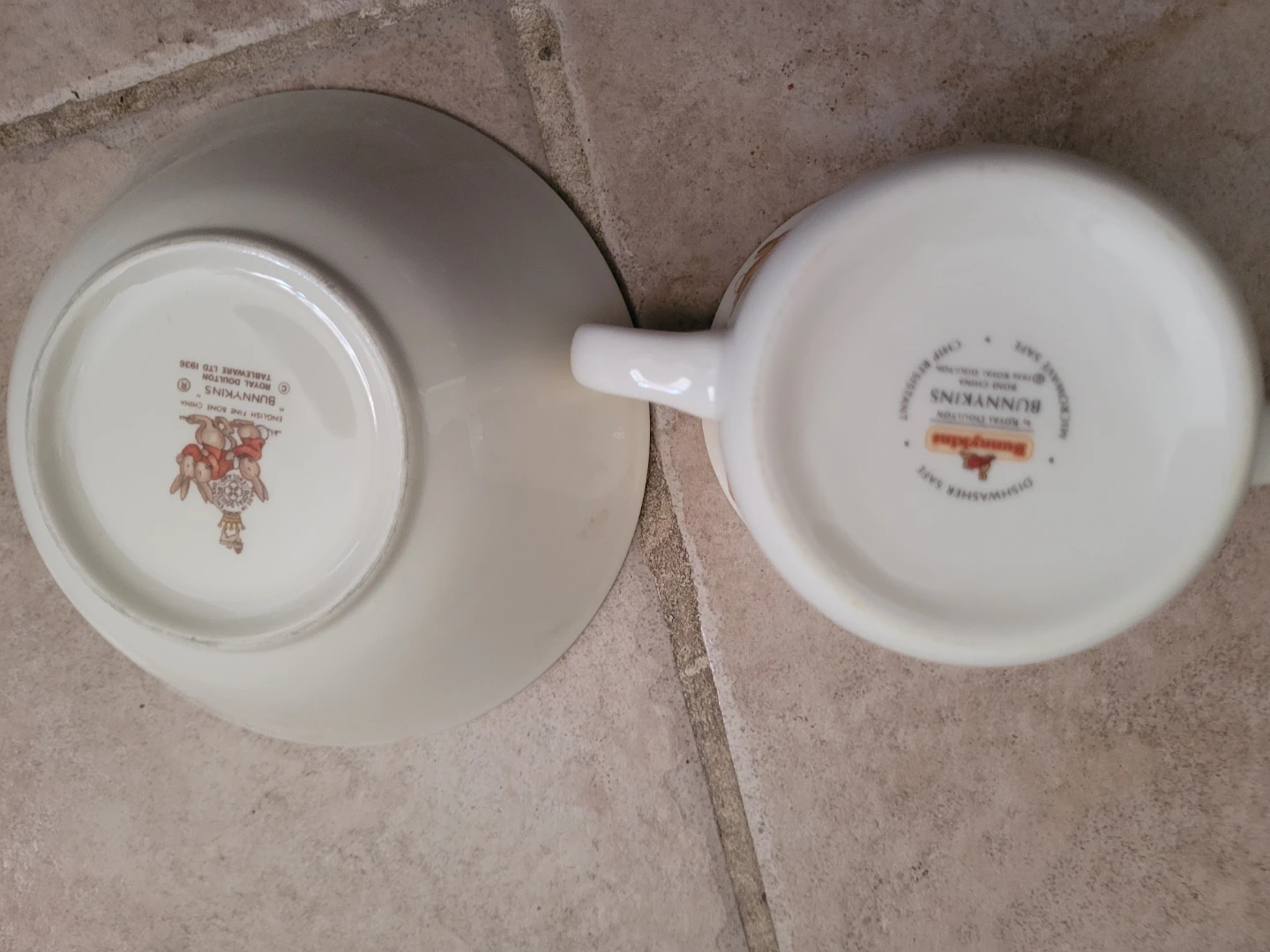 Bunnykins Royal Doulton Cup and Bowl Set - photo 4