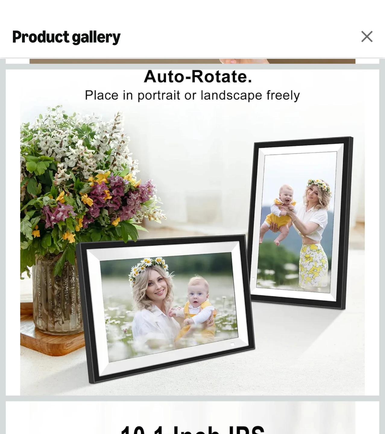 YOUYU Smart 10.1 Inch IPS Touchscreen Digital Picture Frame - photo 3