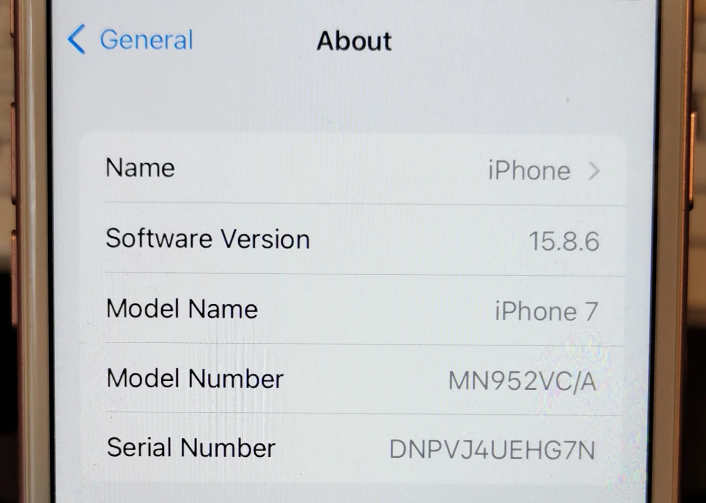 Apple iPhone 7 128GB Rose Gold (NEEDS NEW BATTERY) - photo 3