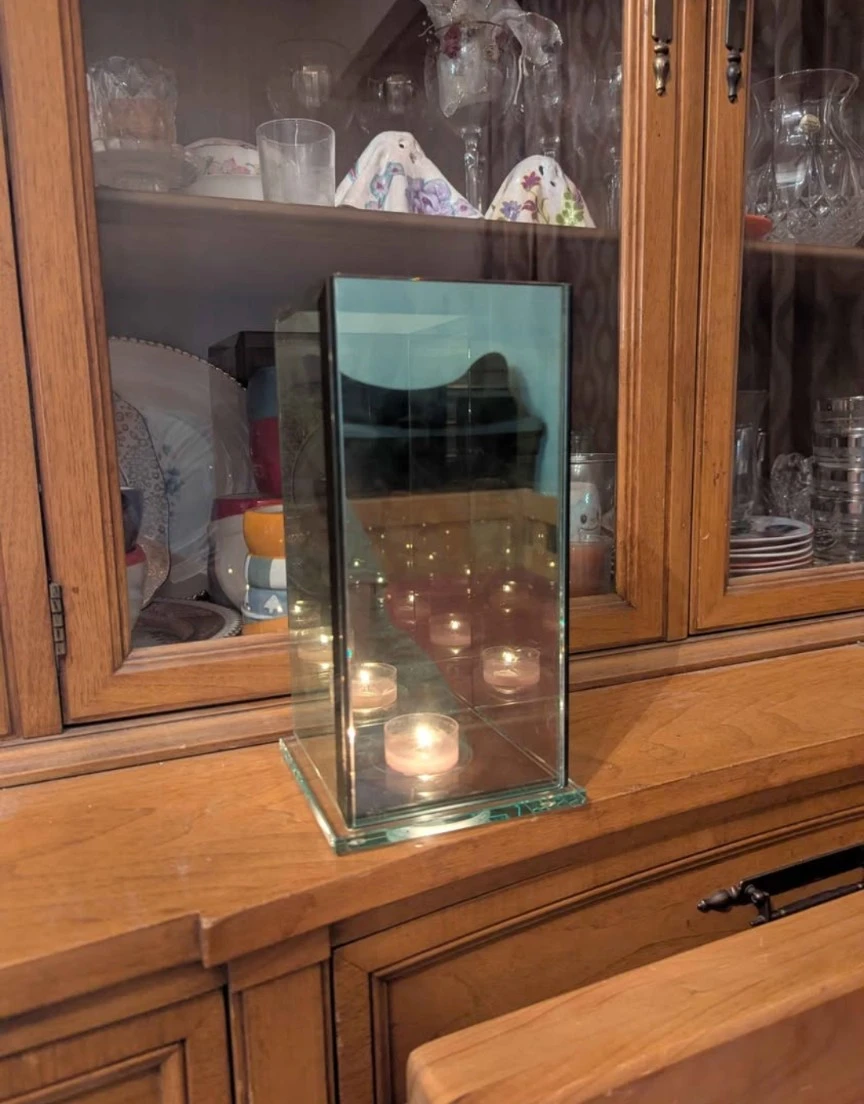 Mirrored Lantern with Tealights - photo 2