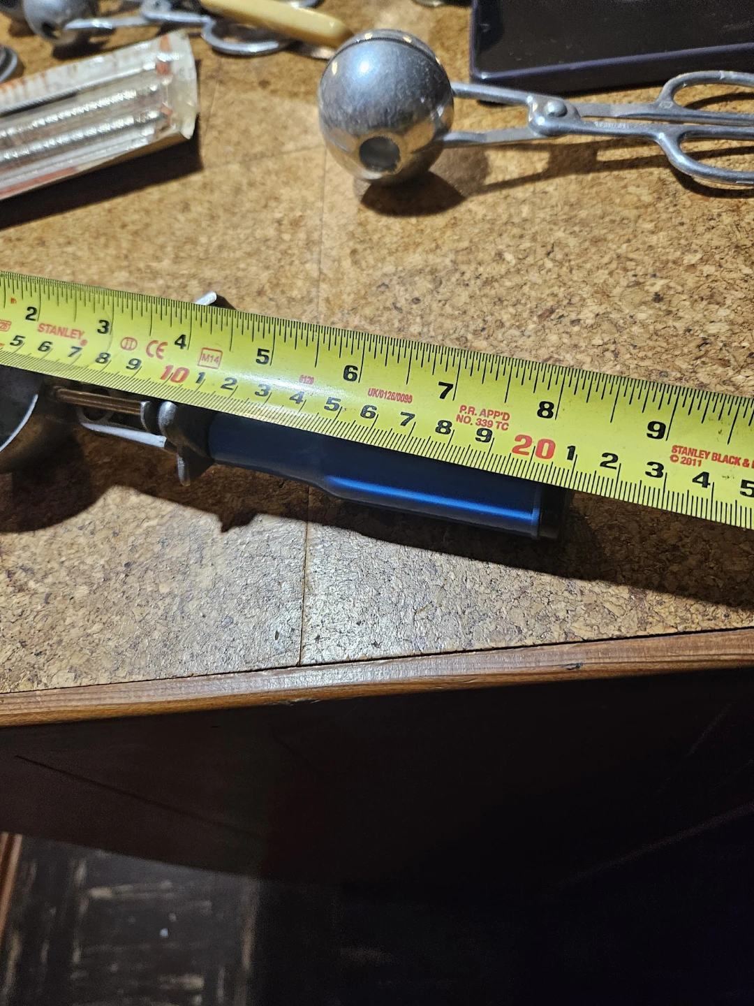Vintage Blue Handle Ice Cream Scoop - photo 3