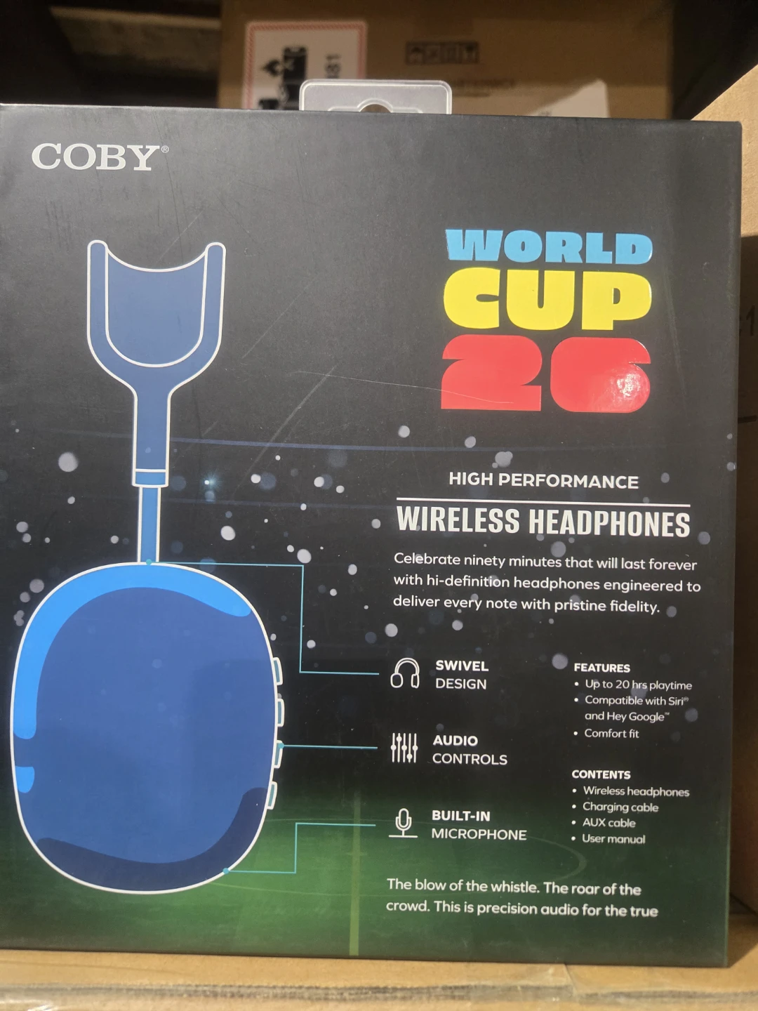 Coby World Cup 2026 Wireless Headphones