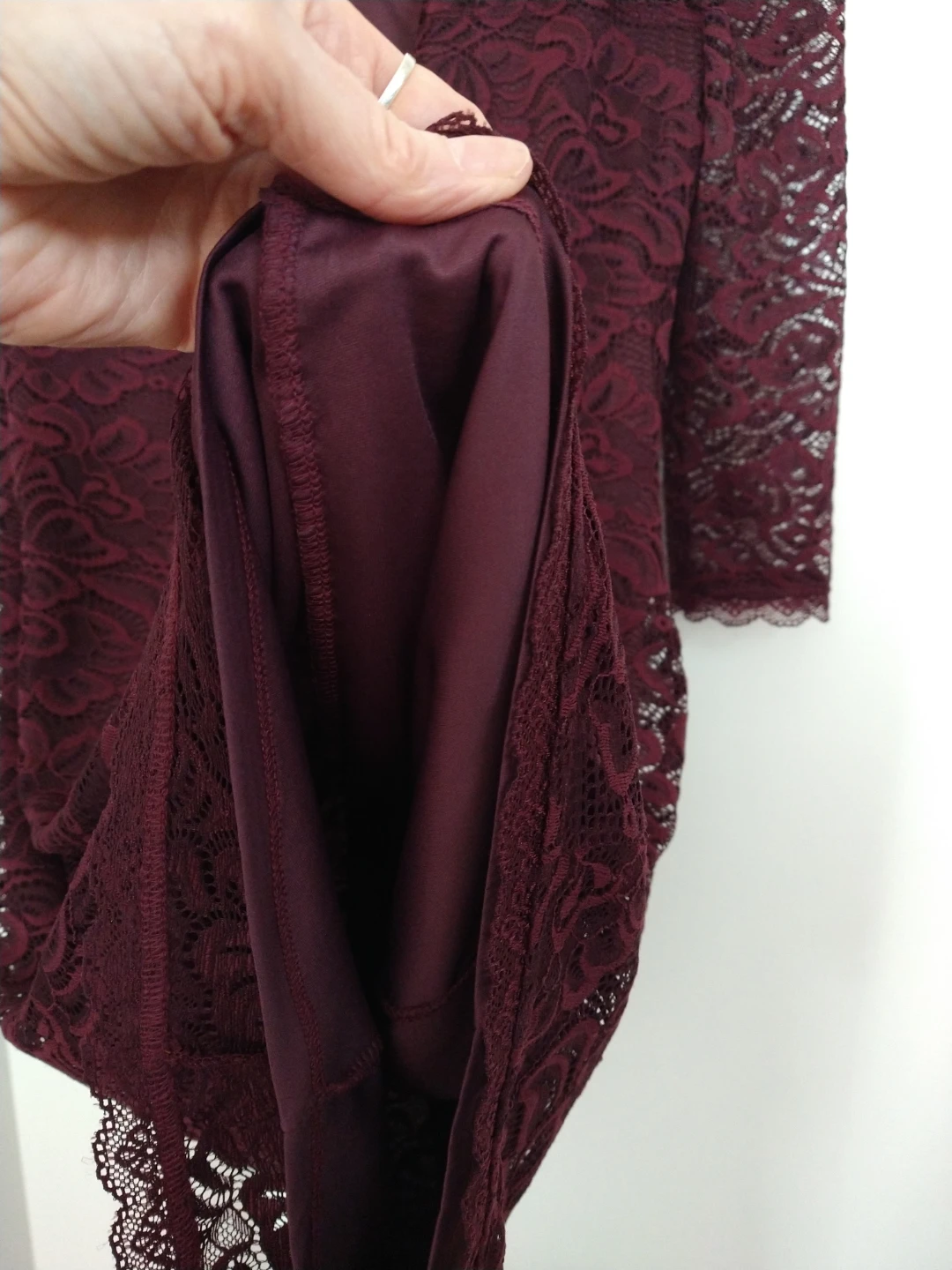 Reitmans Lace Dress - XS - Burgundy - photo 3