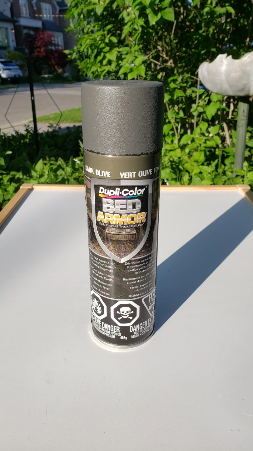 Dupli-Color Paint Bed Armor Spray Coating, OD / Dark Olive Green