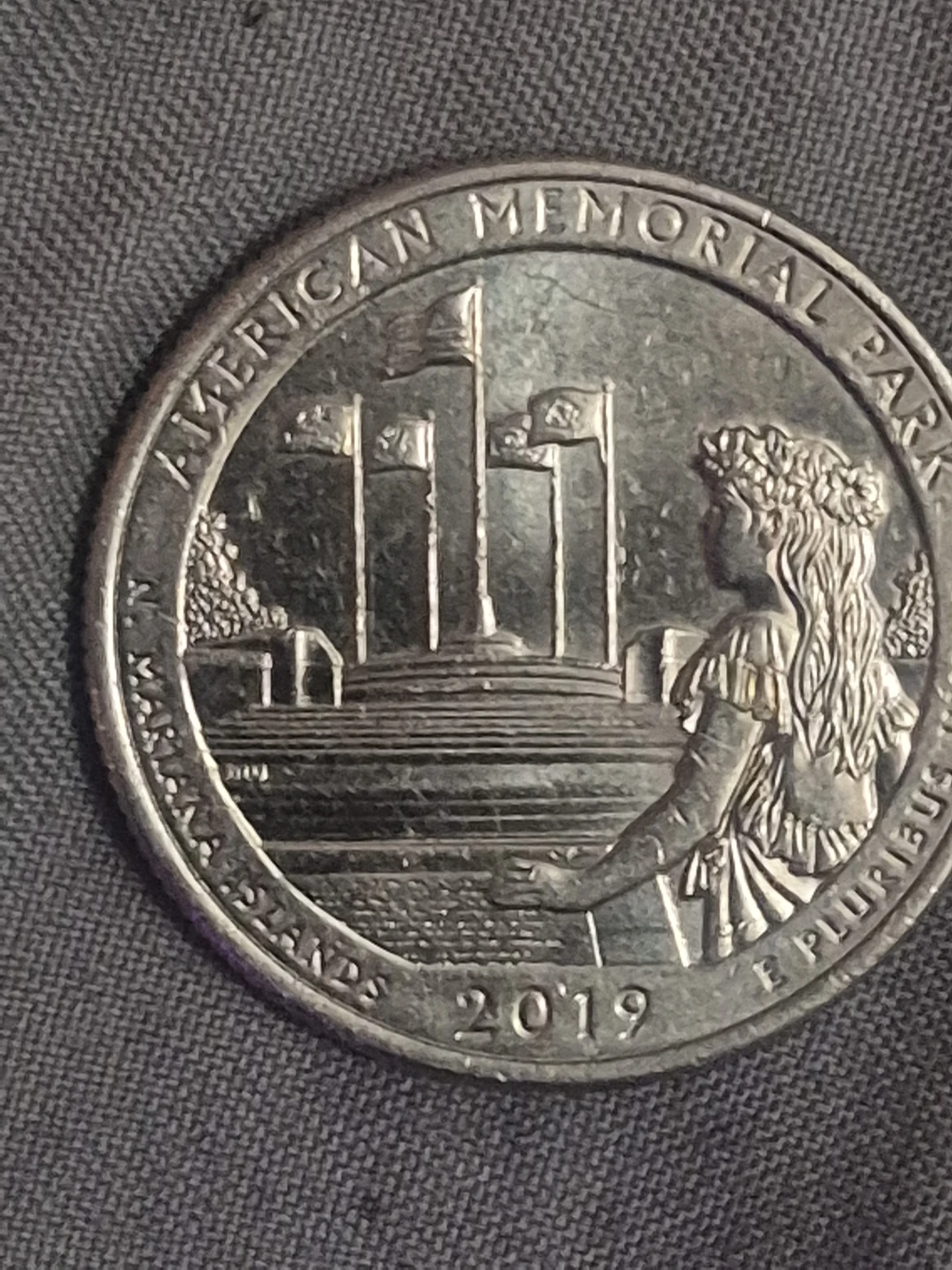 2019 American Memorial Park Quarter Coin