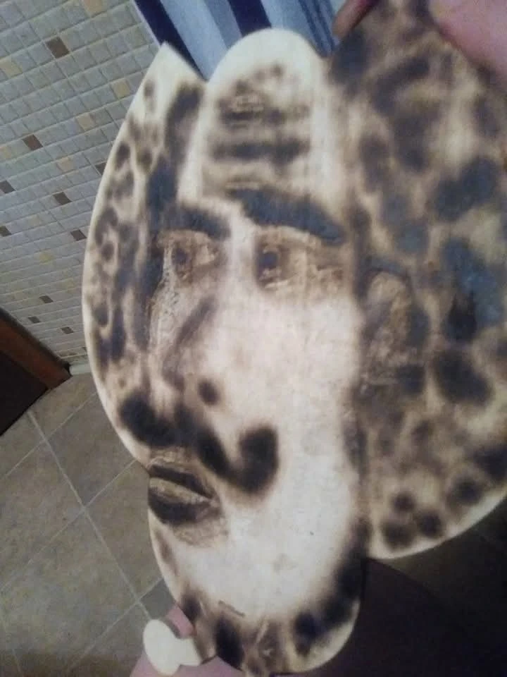 Unique Pyrography Art Piece