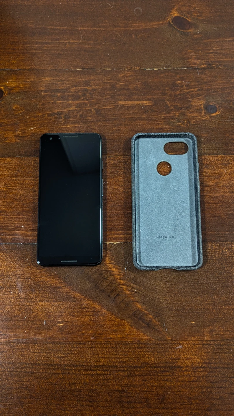 Google Pixel 3 Smartphone + Fabric Case - photo 2