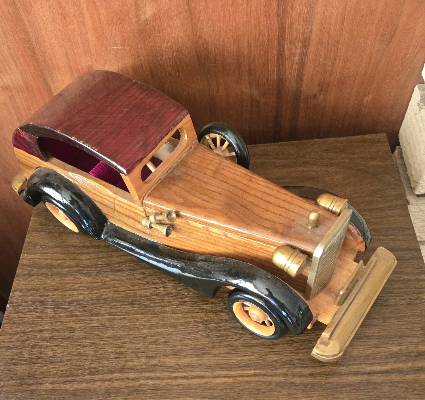 Vintage Wooden Toy Car