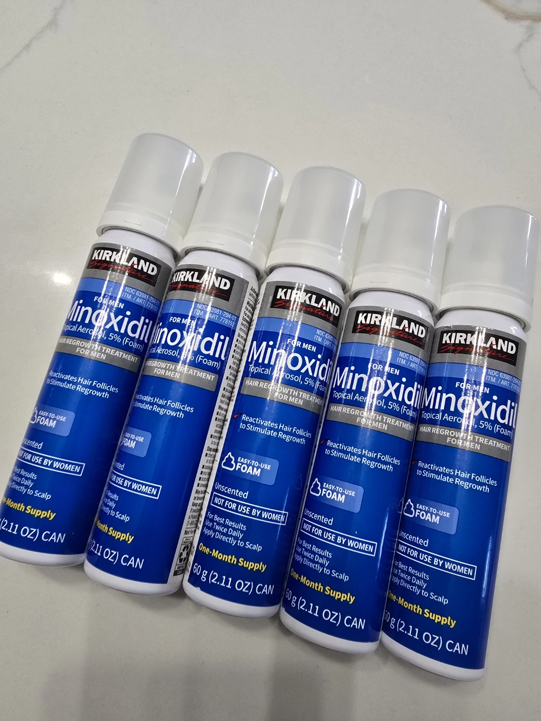 Kirkland Minoxidil Topical Aerosol 5% (5-pack)