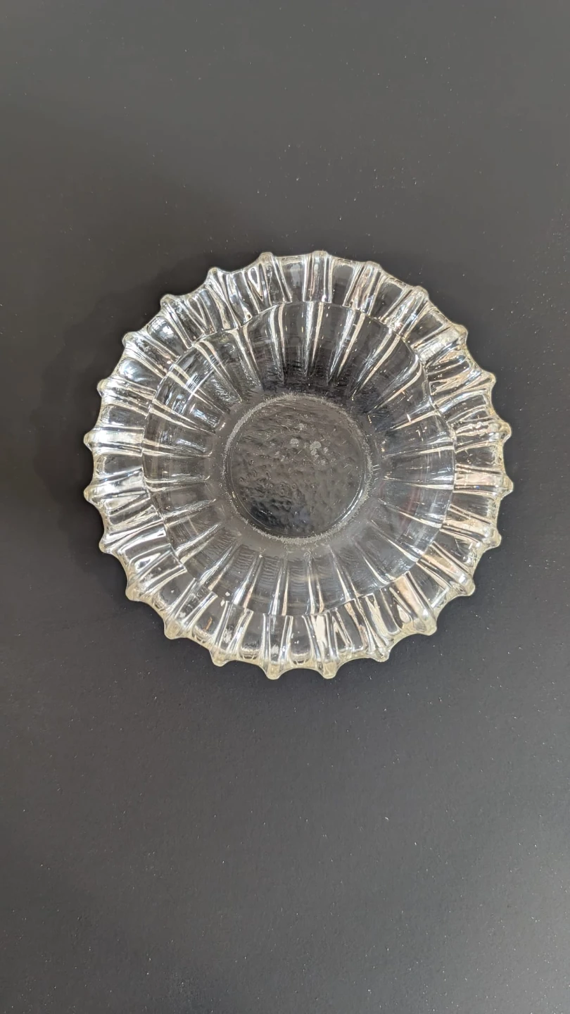Vintage Clear Glass / crystal Ashtray - photo 2