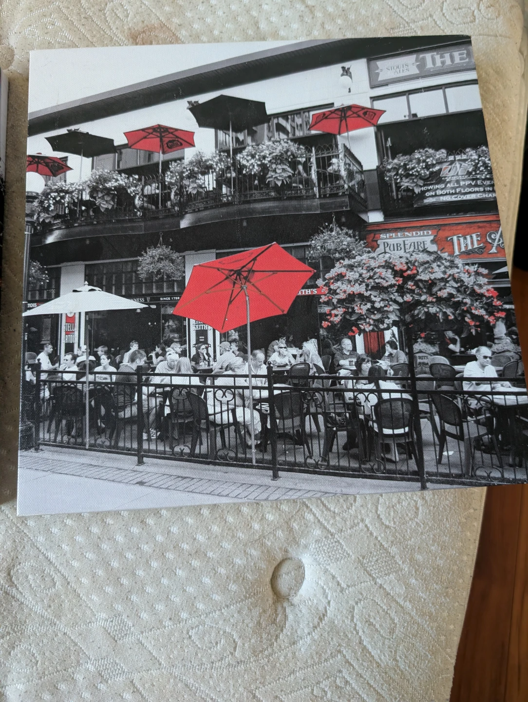Canvas Print of The Old Dubliner Pub Patio
