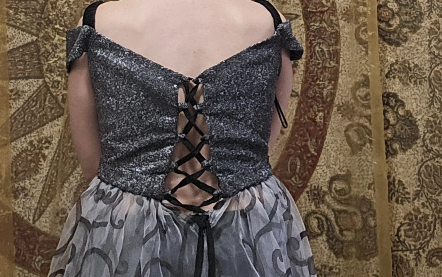 Sparkly Corset High-Low Tulle Skirt Dress  🌱Medium - photo 2