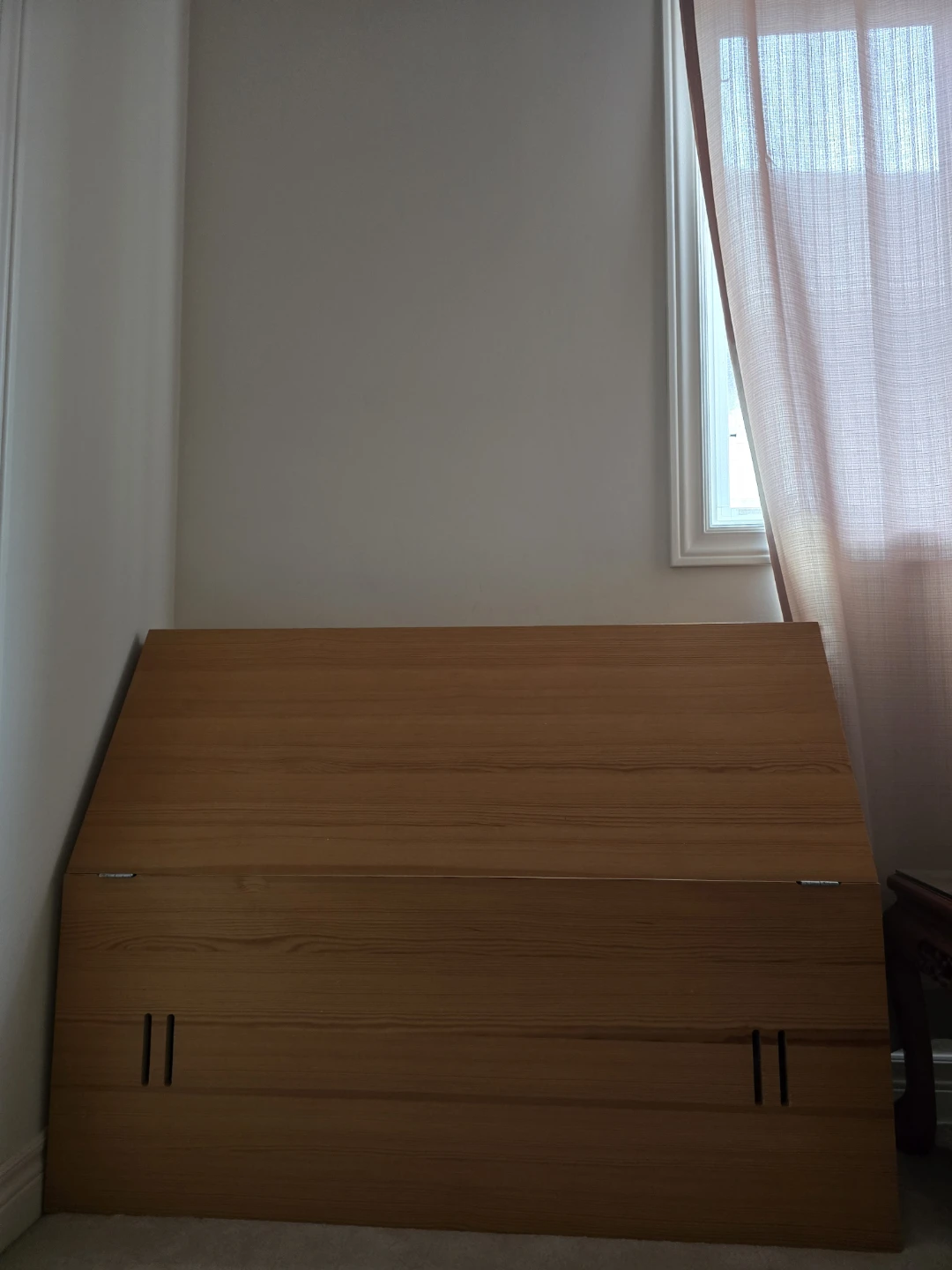 Ikea Wooden Storage Headboard
