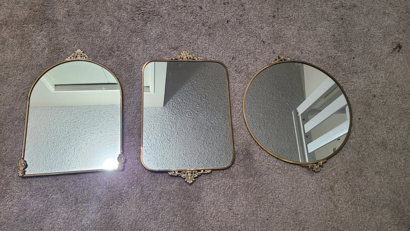 Decorative Accent Mirrors (Set of 3)