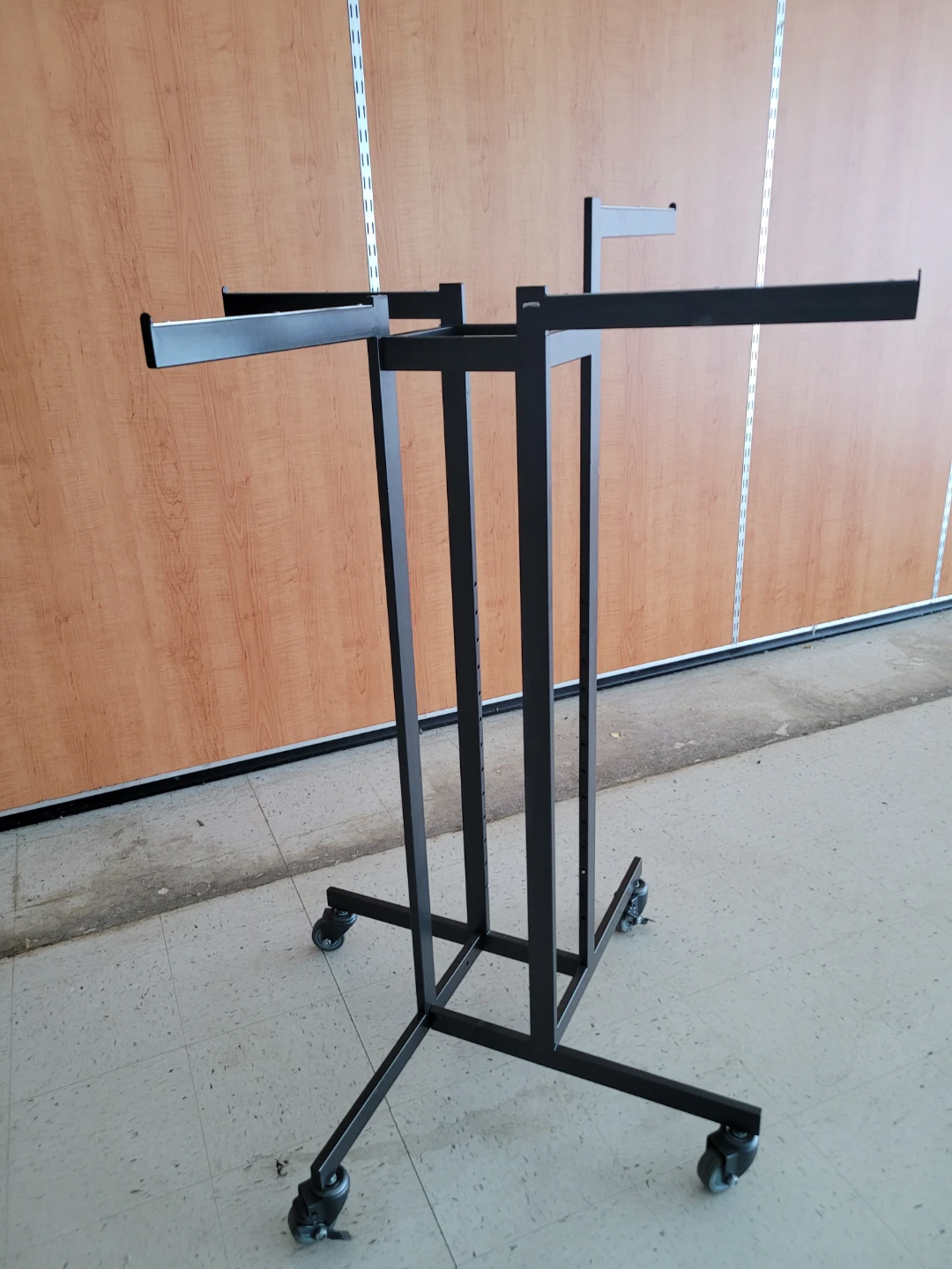 4 way Clothing Rack with wheels