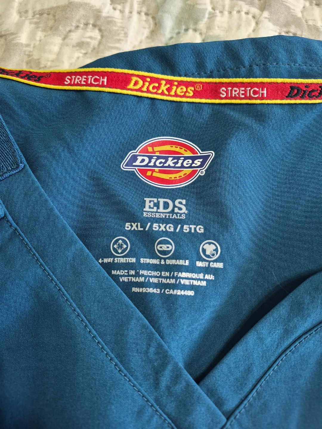2 Dickies size 5X Nursing Medical Scrub Tops with Front Pockets - photo 2