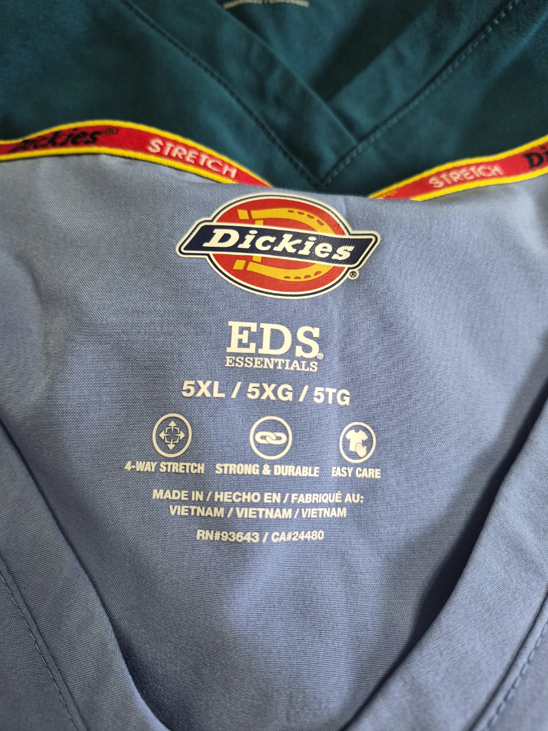 2 Dickies size 5X Nursing Medical Scrub Tops with Front Pockets - photo 3