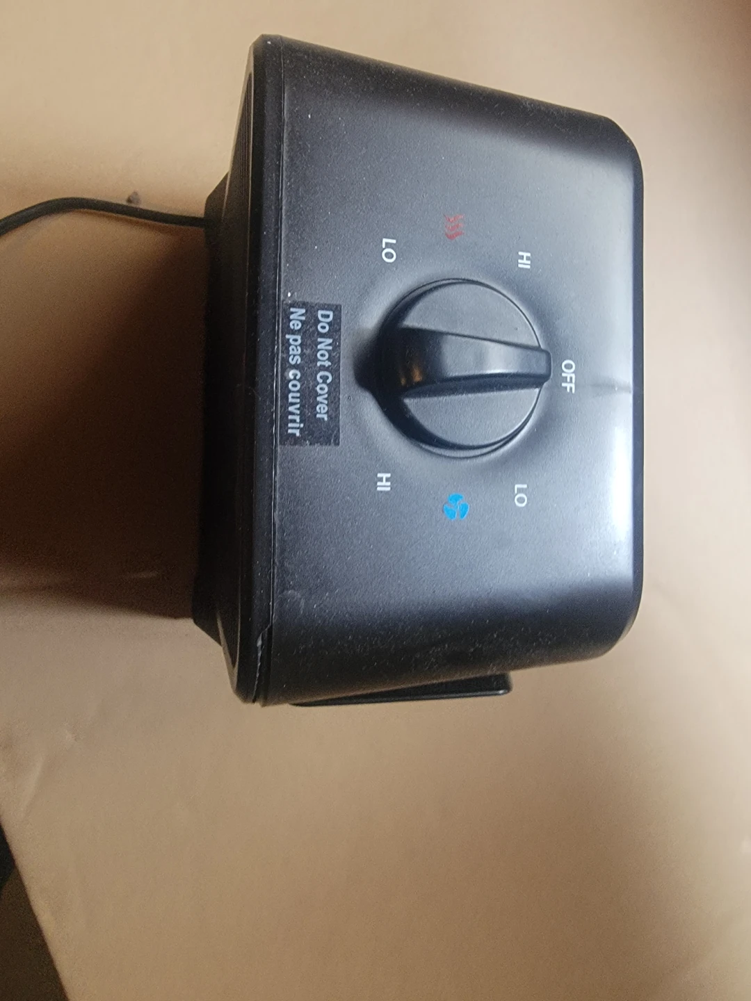 Black Electric Space Heater and Fan - photo 2
