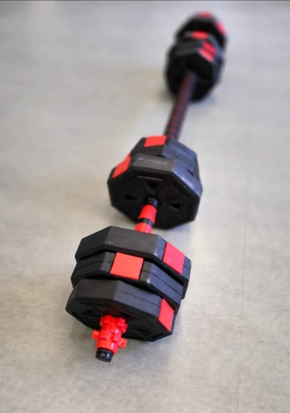 2-in-1 Adjustable Dumbbell Set - Barbell and Dumbbells 20KG