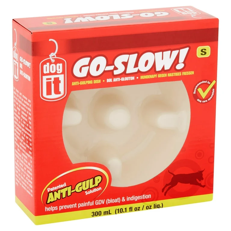 Dog It Go-Slow! Anti-Gulping Dish, Size S