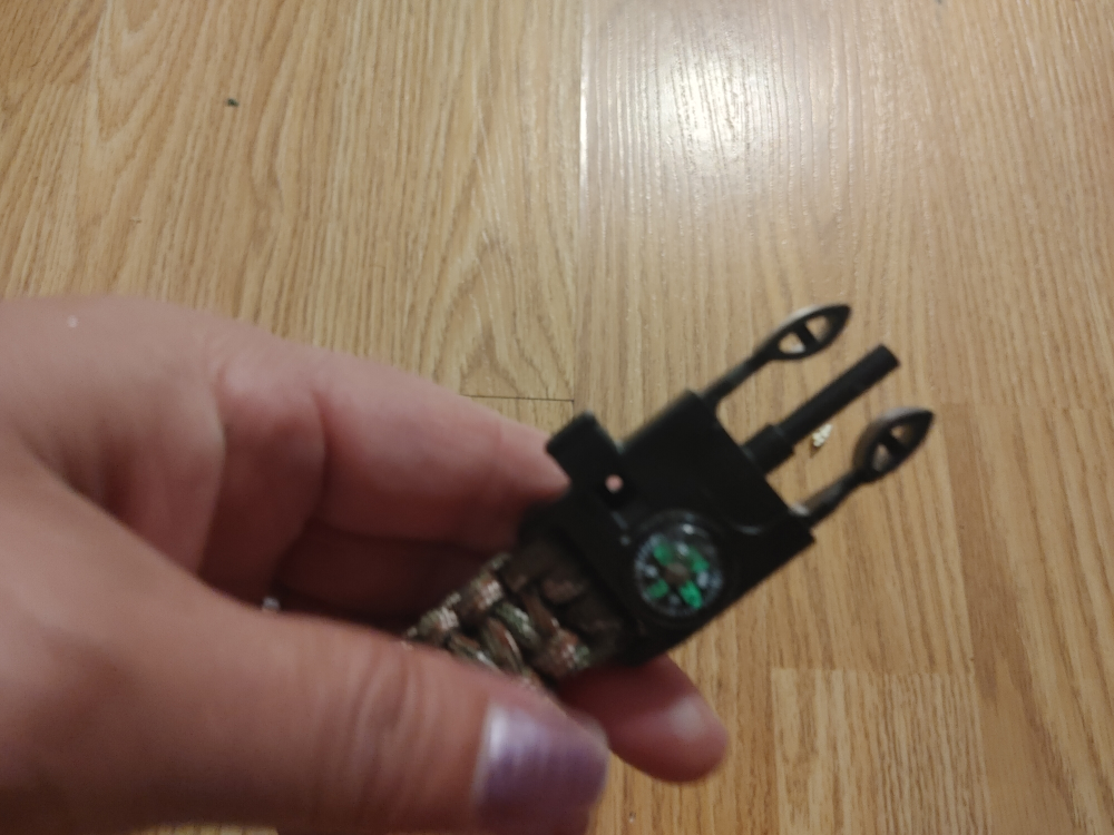 Men's Camo Paracord Bracelet with Compass New - photo 4