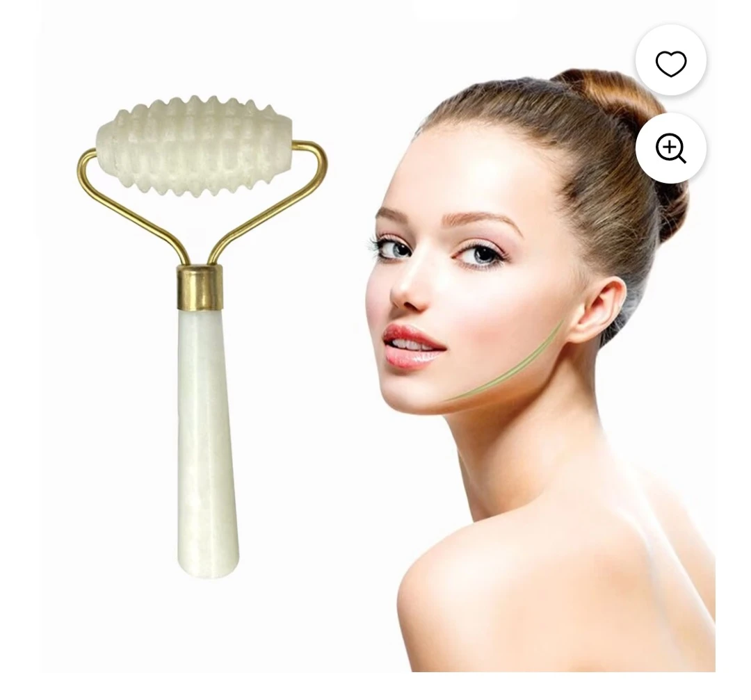 Face Roller Stone Alloy Facial Massage Roller