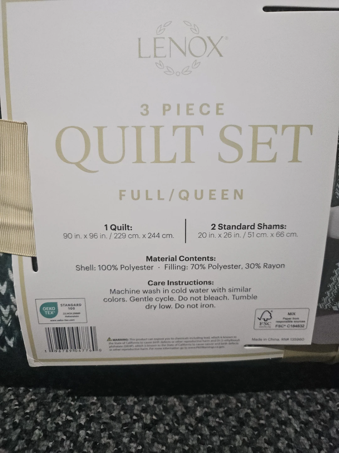 Lenox 3 Piece Quilt Set - Full/Queen - photo 4
