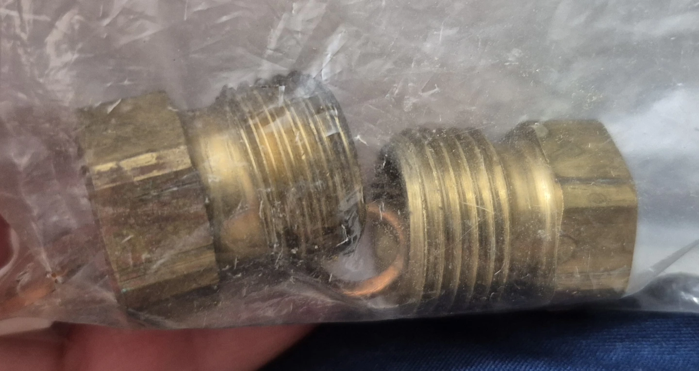 Brass Pipe Fittings - 2 Pack