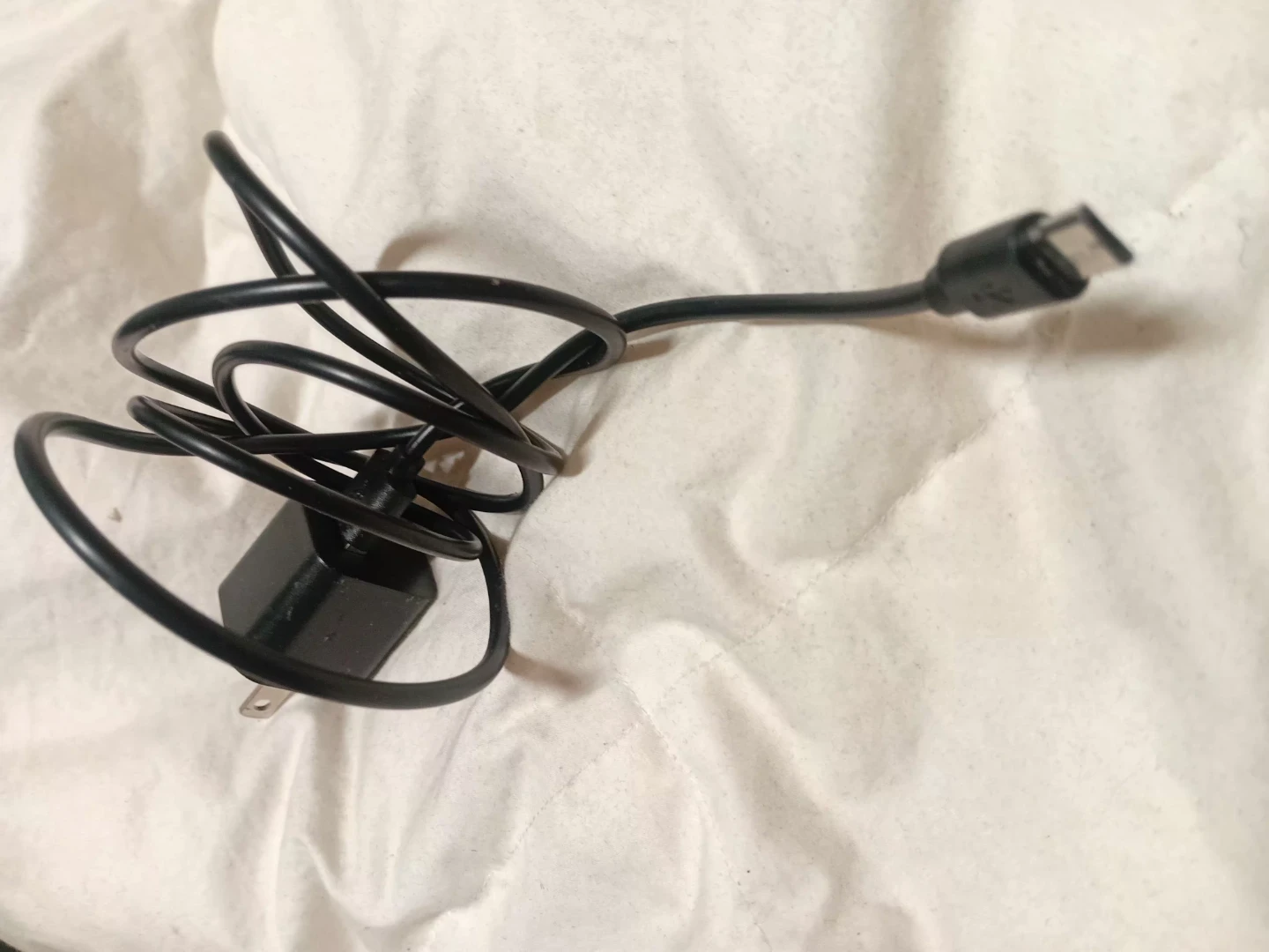 Black USB Wall Charger and Cable - photo 2