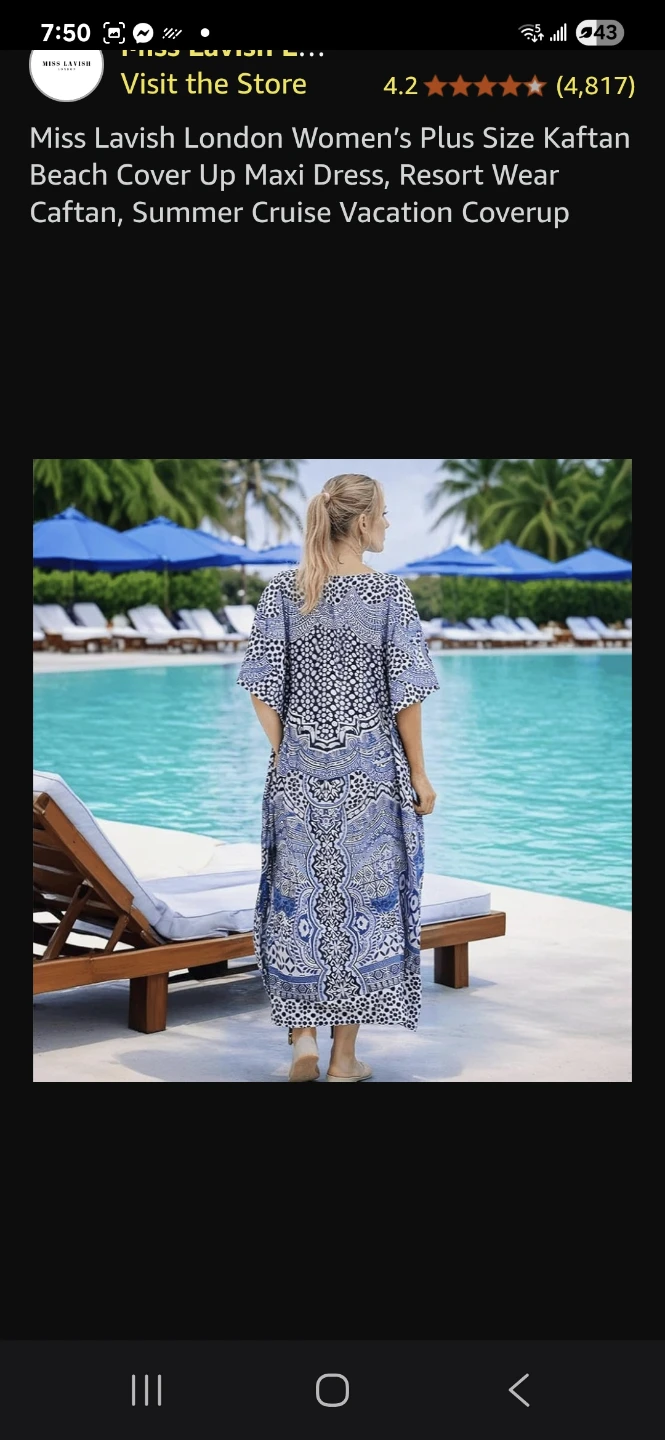 Miss Lavish London Women's  Kaftan Maxi Dress - photo 4