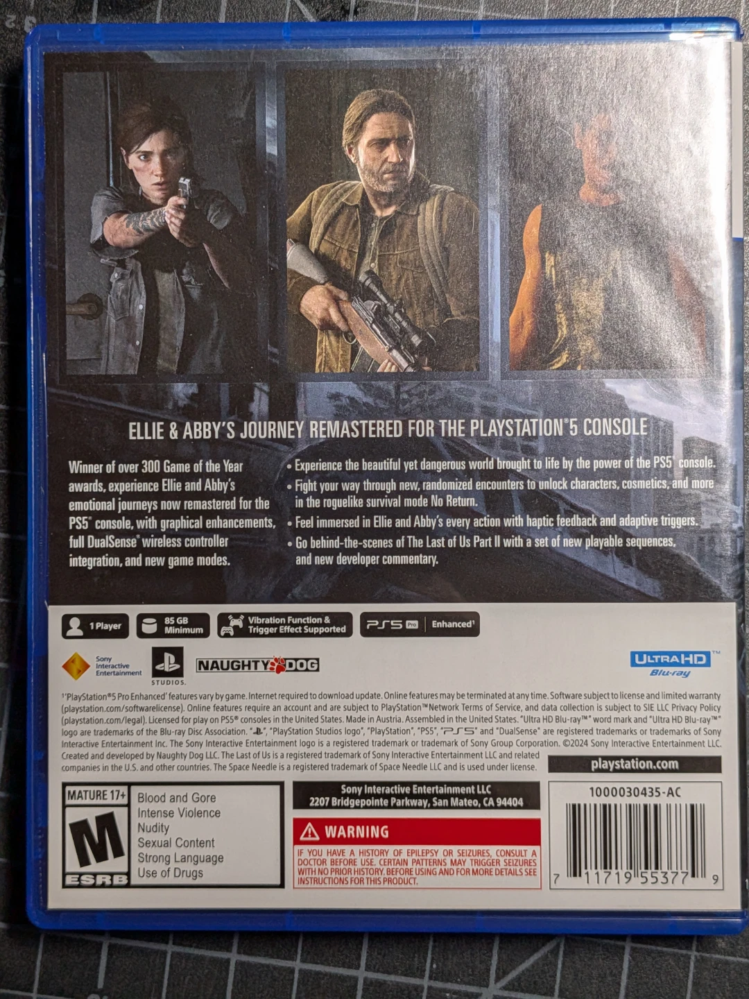 The Last of Us Part II Remastered PS5 Game - photo 3