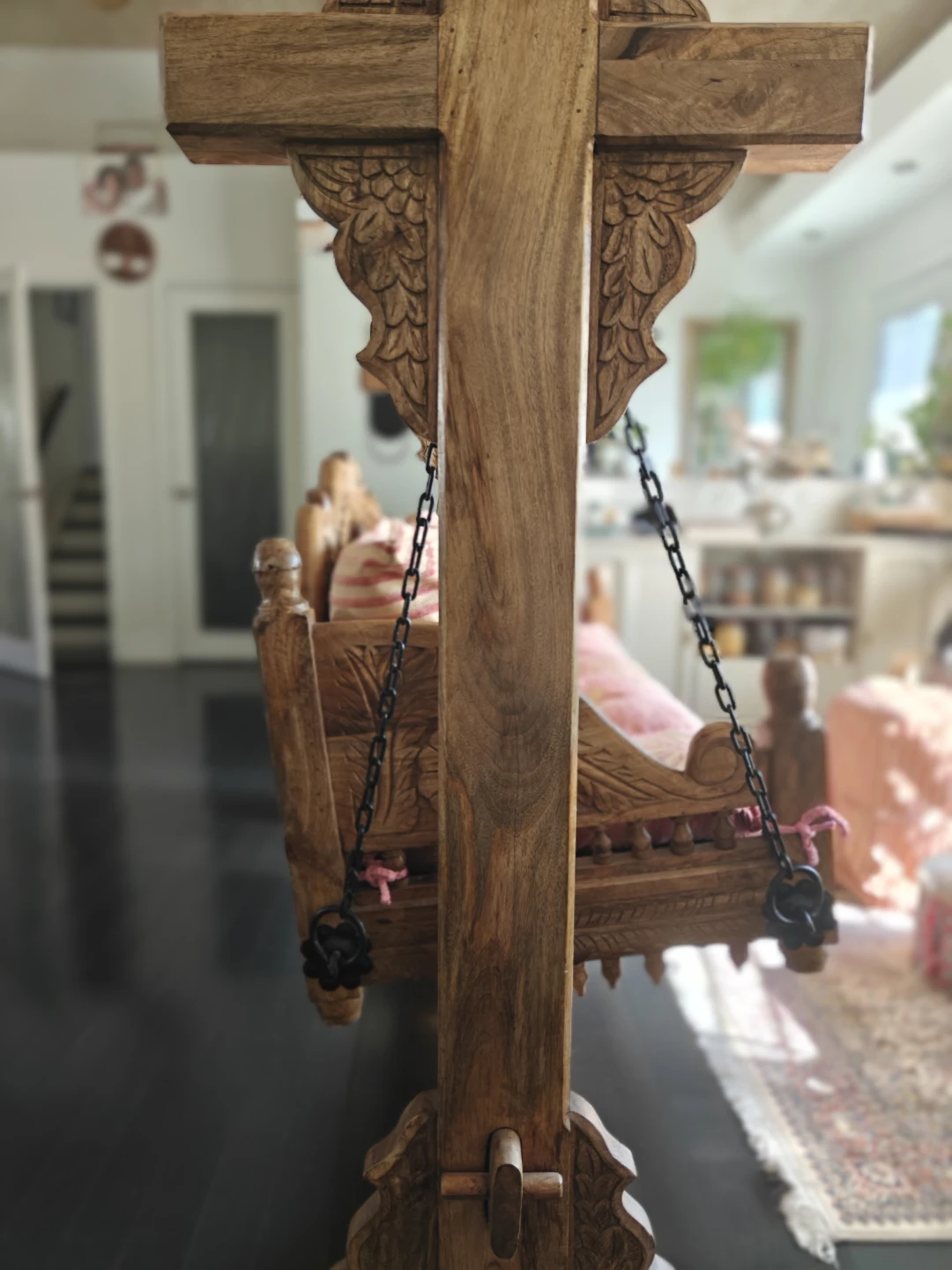 Handcrafted Indian Artisan Indoor Swing - photo 4