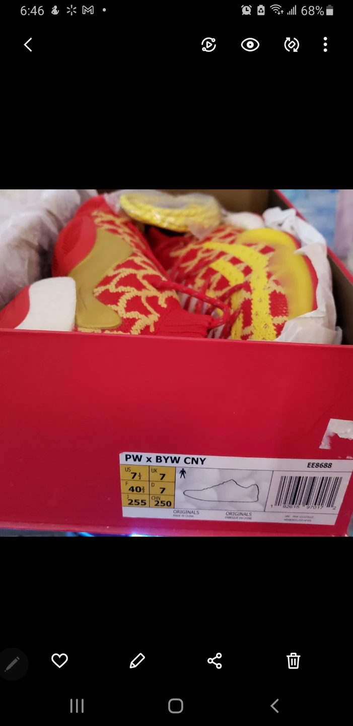 Brand new Adidas Pharrell Williams X BYW CNY Shous
