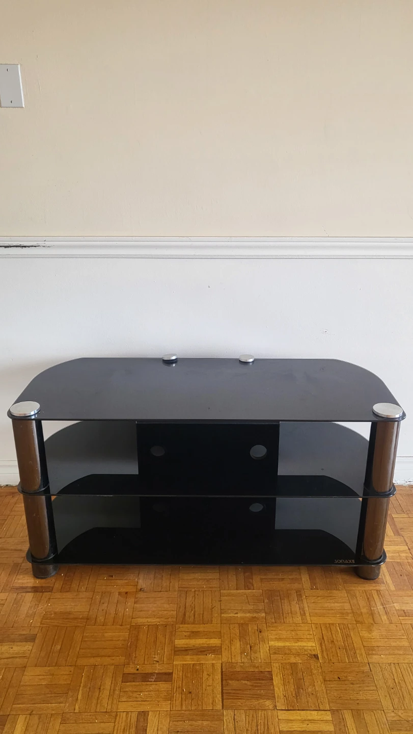 Sonax Black Glass TV Stand