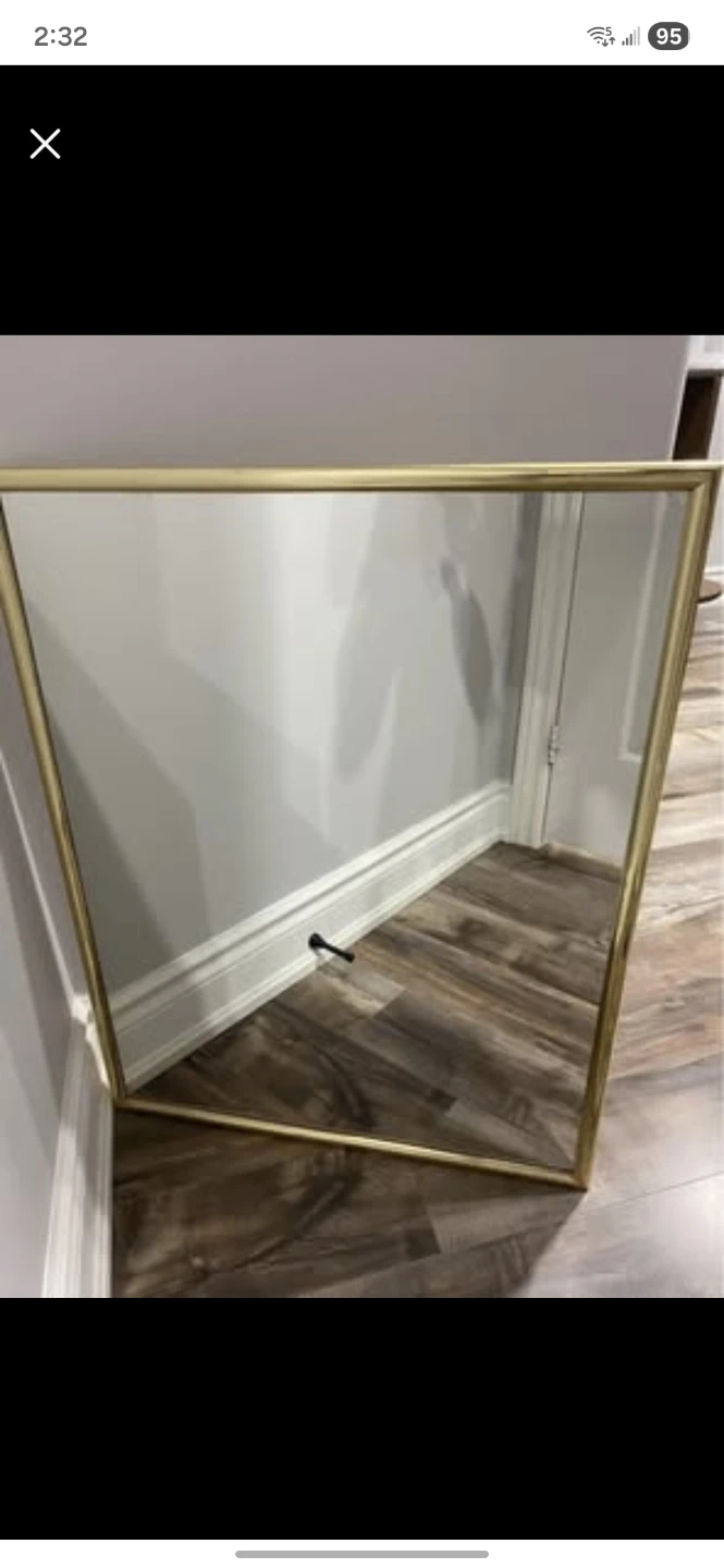 Large Gold Framed Mirror