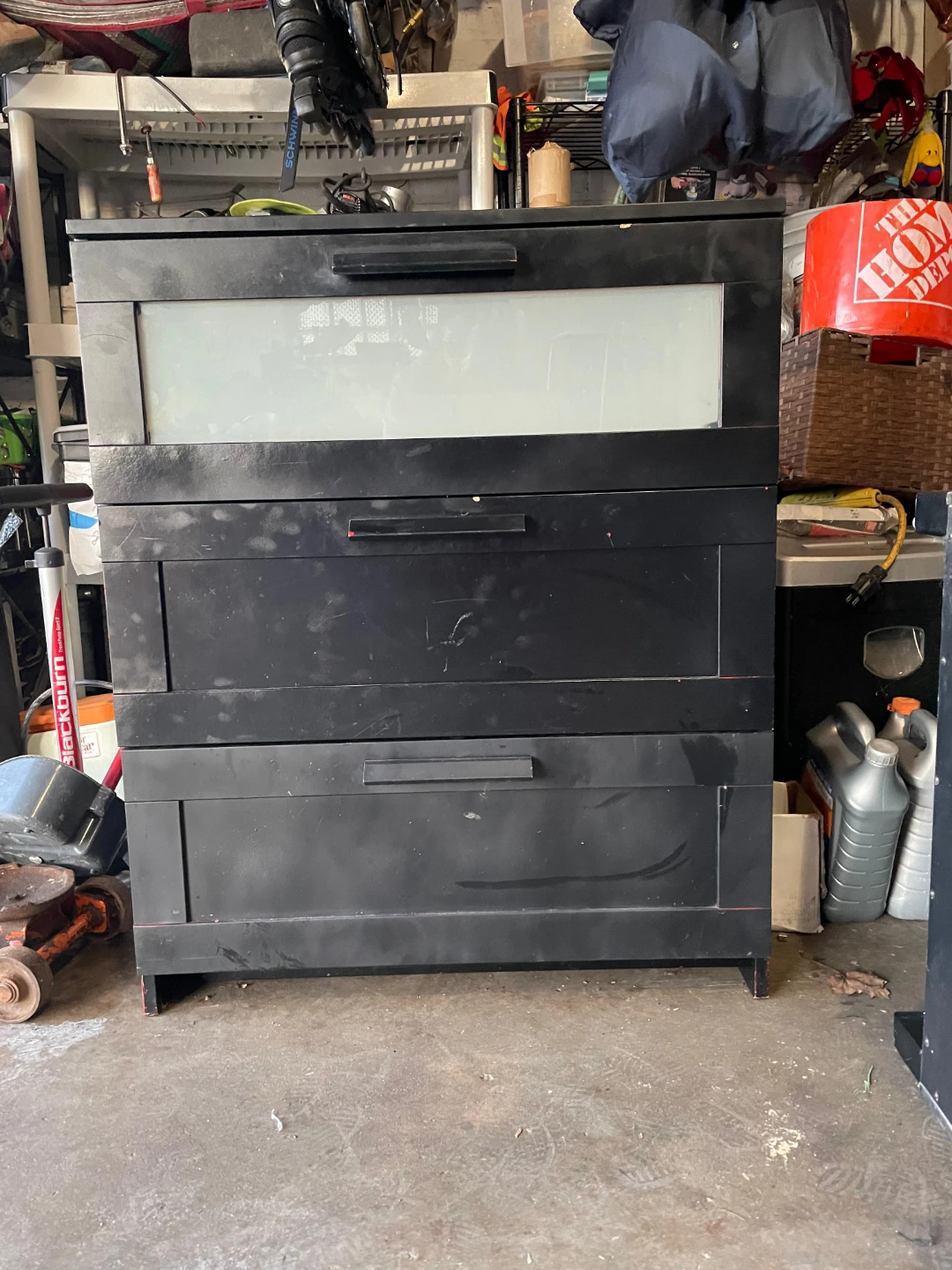 Black 4-Drawer Dresser