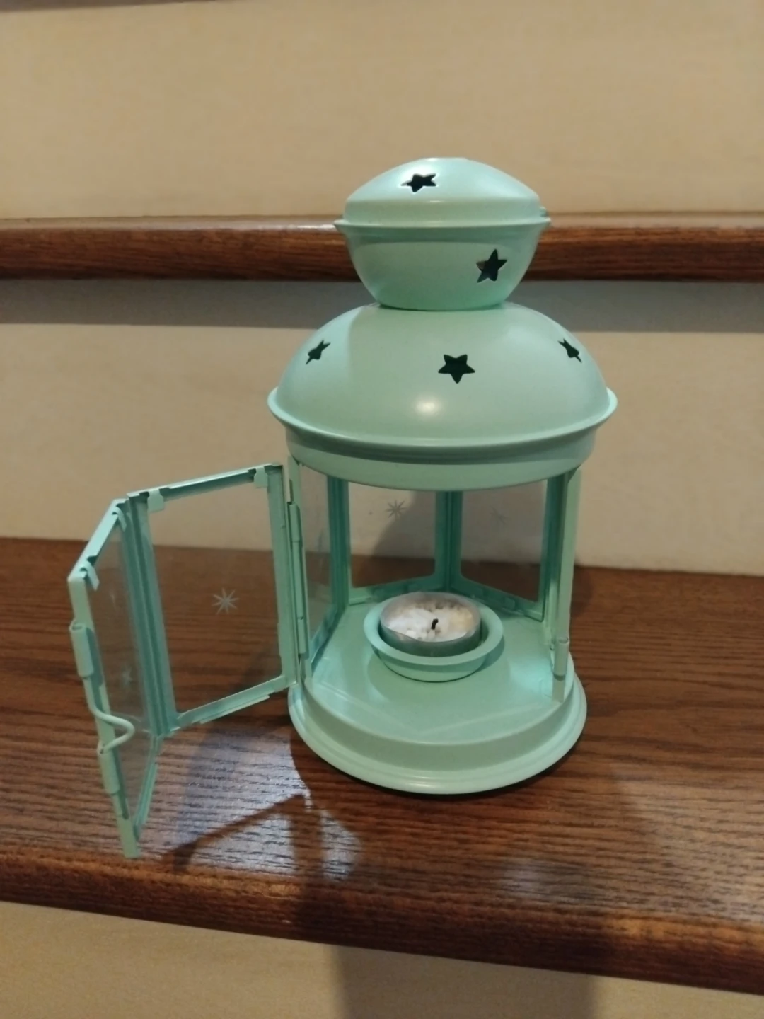 Mint Green Star Cut-Out Lantern - photo 2