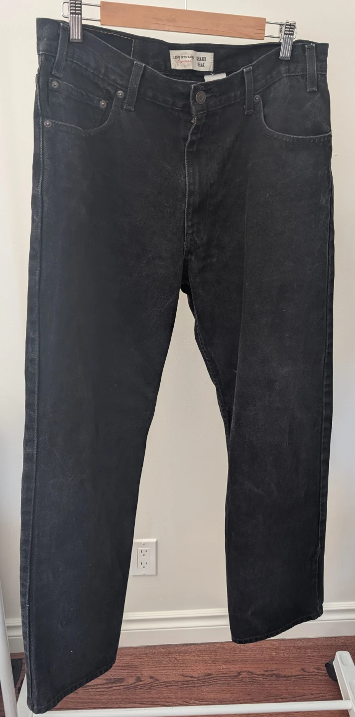 Levi Strauss Signature Relaxed Fit Jeans - Black
