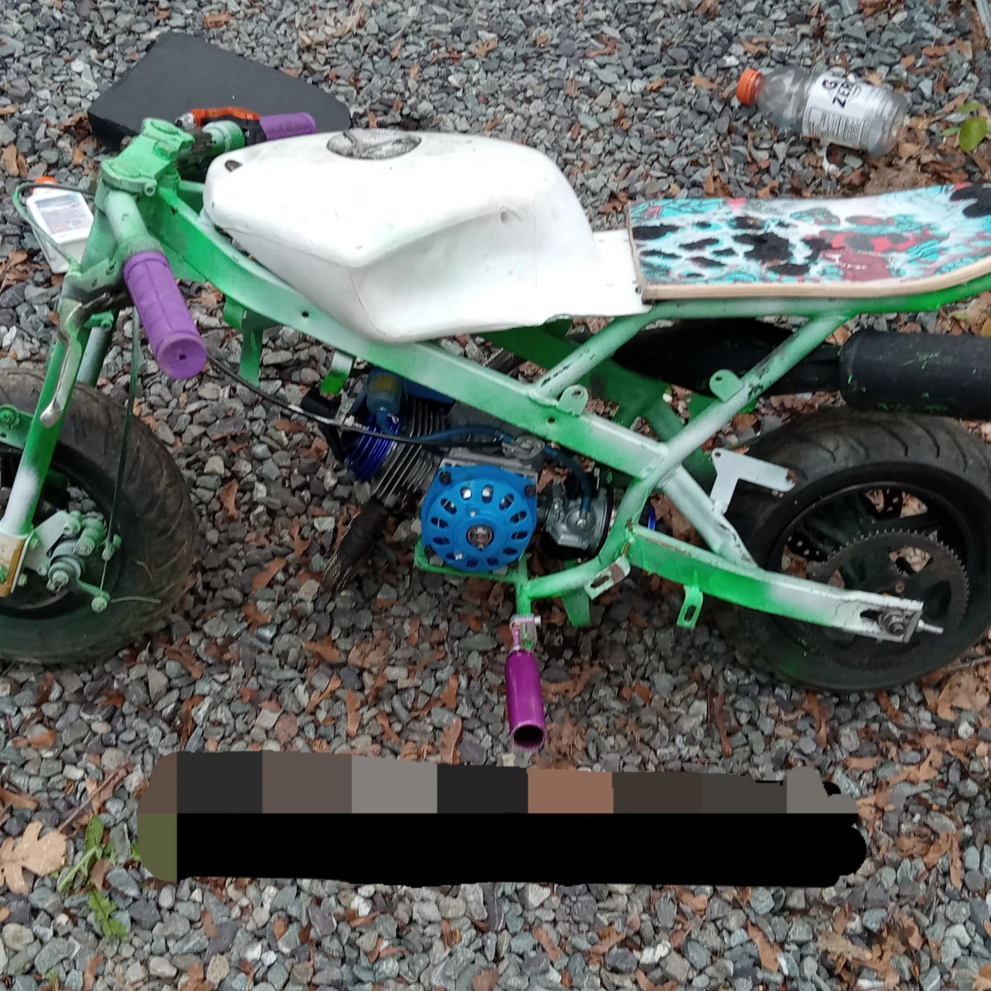 Custom Pocket Bike - Green & White