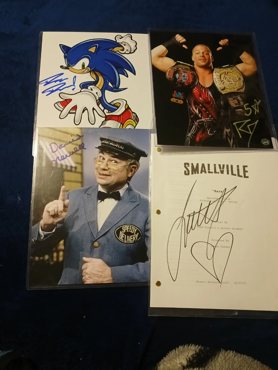 Collection of Autographed Photos and Script - photo 2