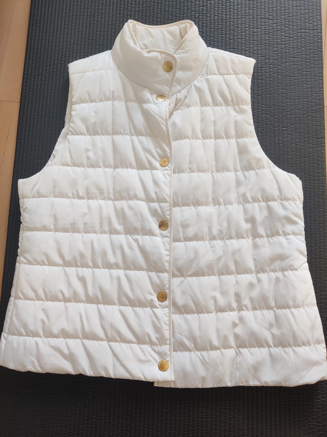 MICHAEL KORS White Puffer Vest Size L