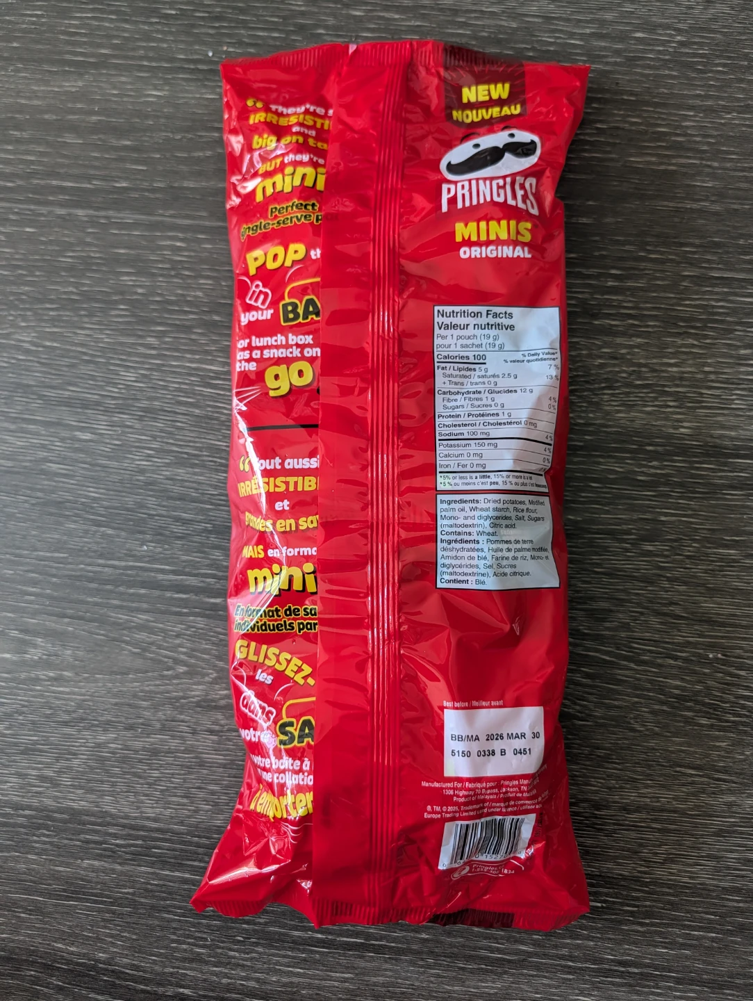 Pringles Minis Original Potato Chips - photo 2