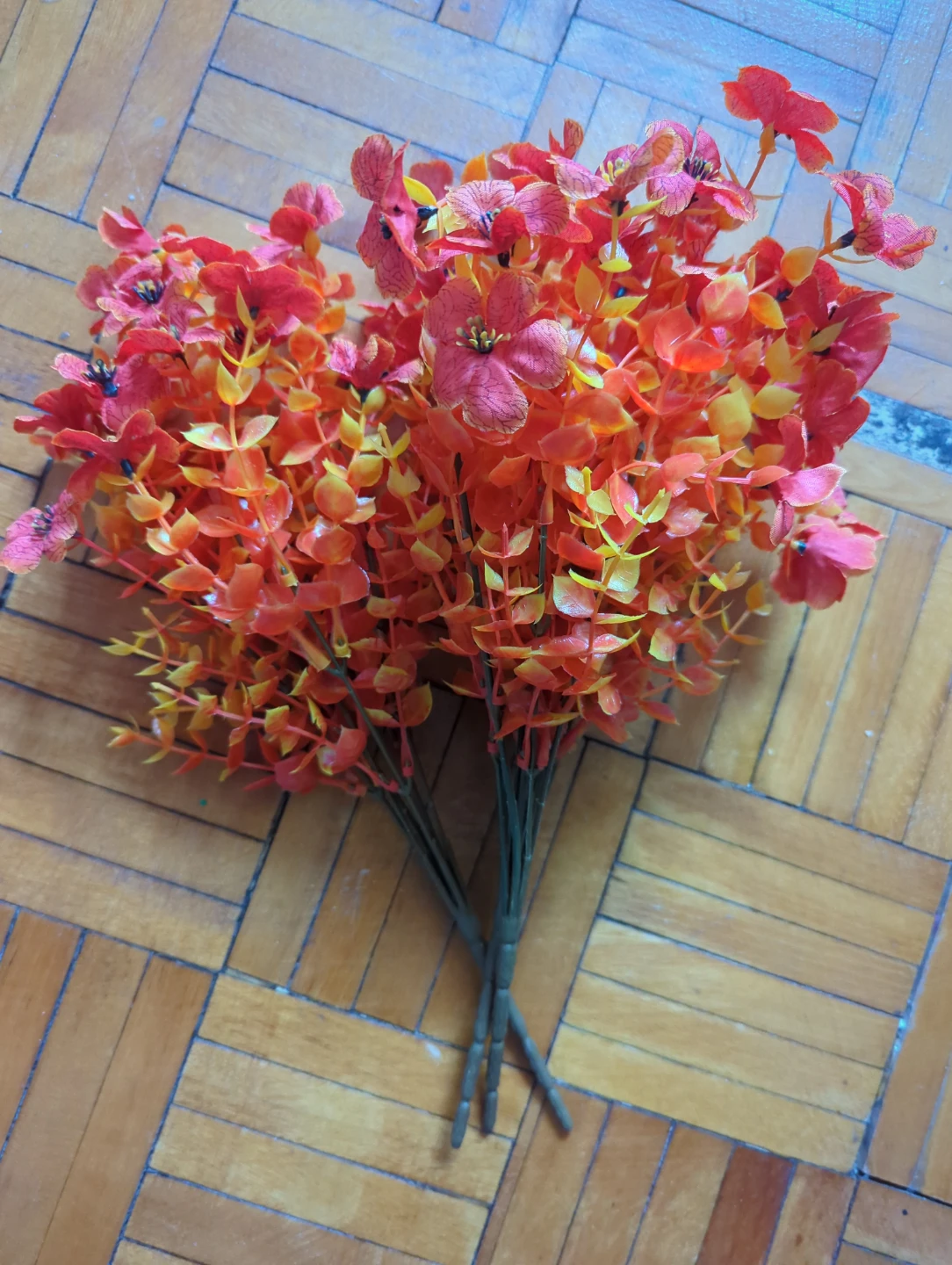 16 Artificial Flowers 💐 - Orange and Yellow - photo 5