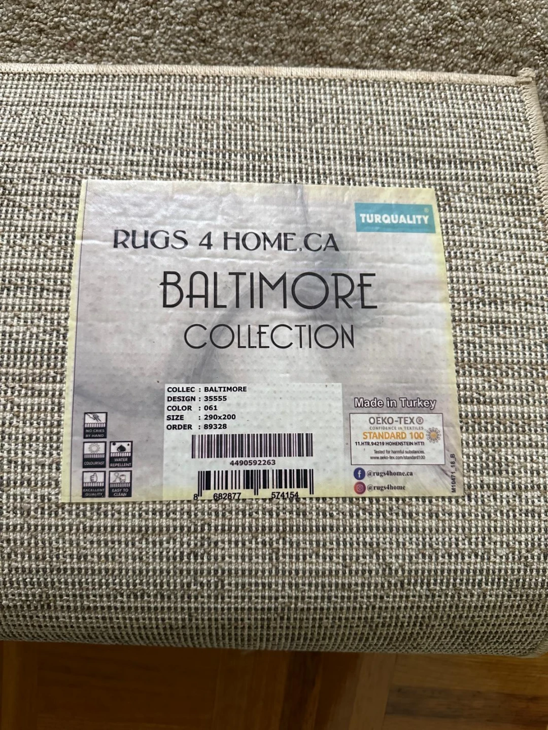 Rugs 4 Home Baltimore Collection Area Rug 290x200cm - Colour 261 - photo 4
