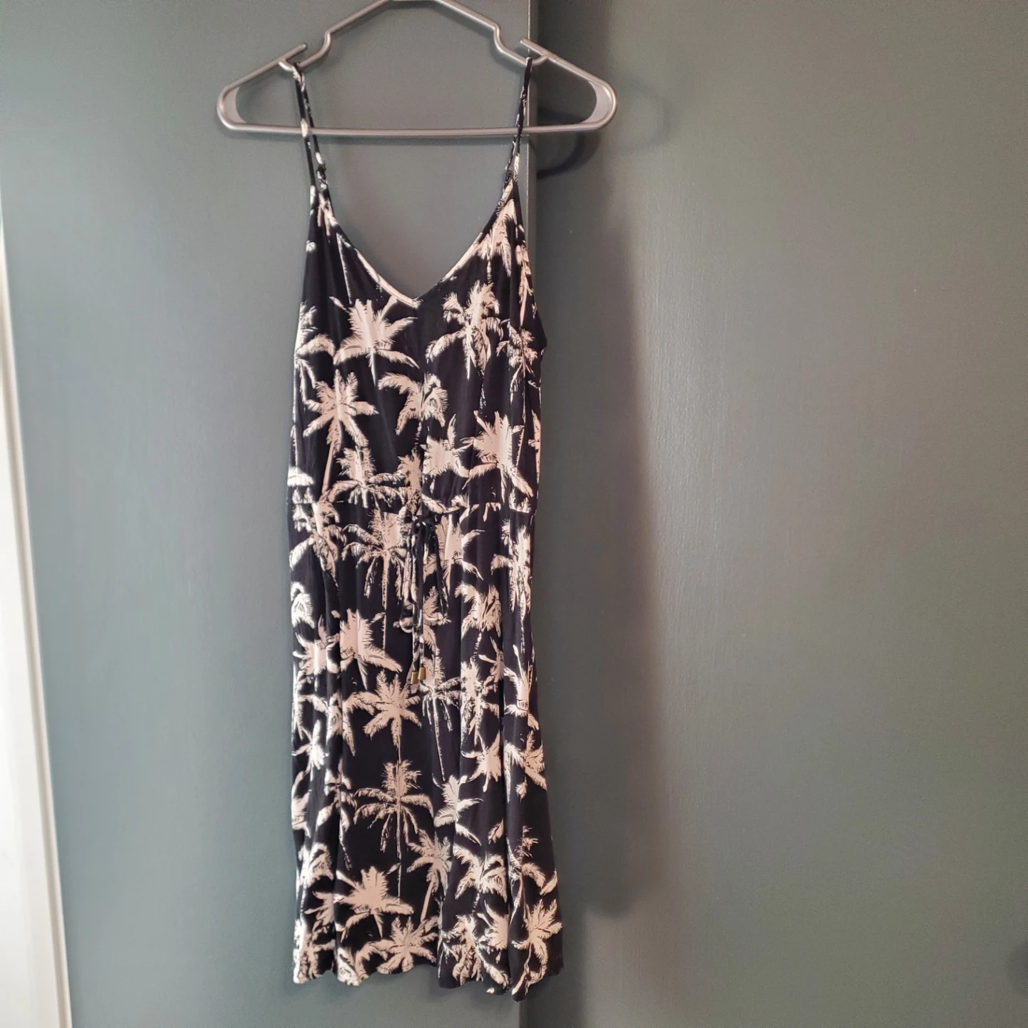 Black and White Palm Tree Sundress - photo 2