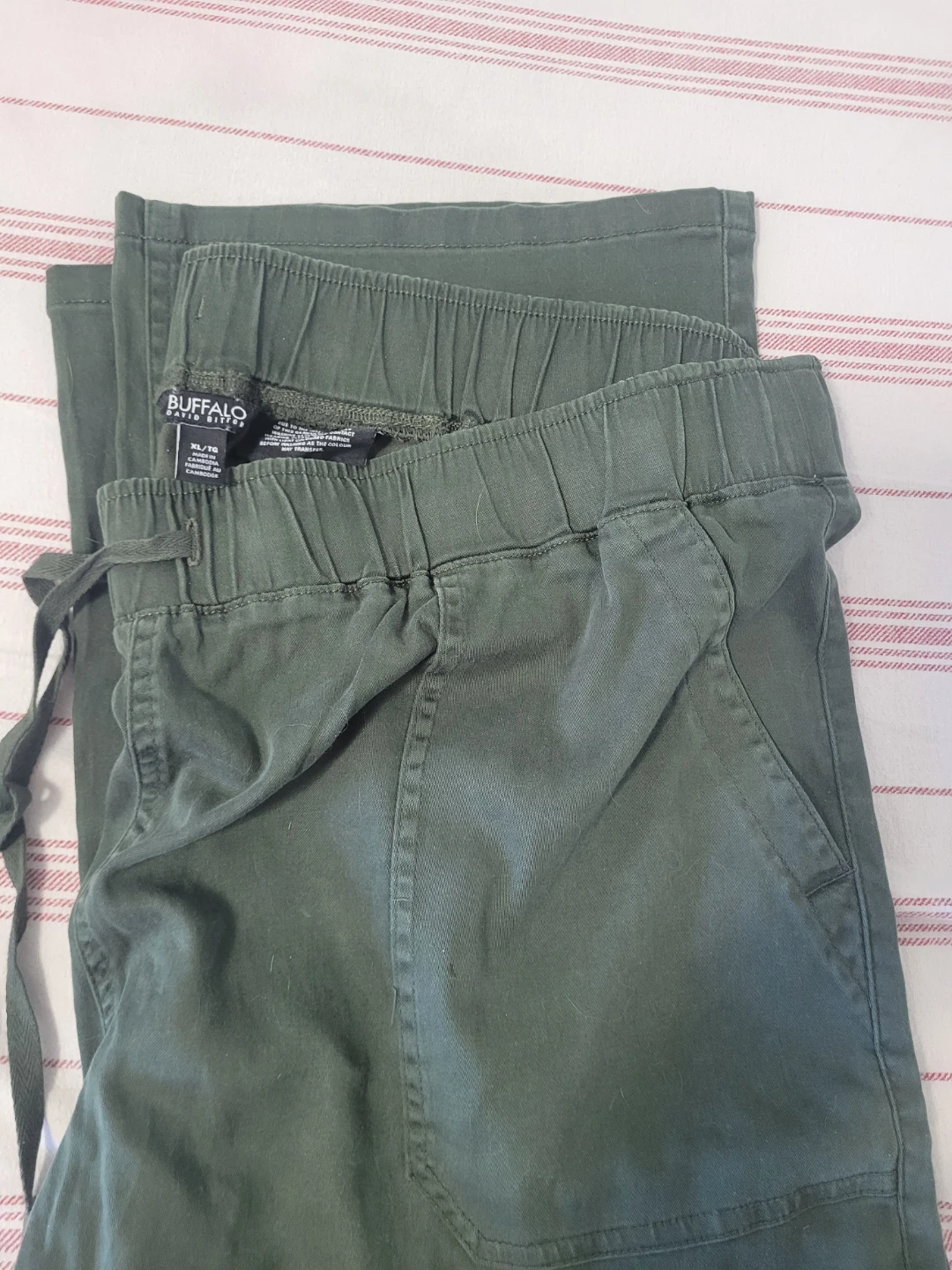 Buffalo David Bitton Cargo Pants - Olive Green XL
