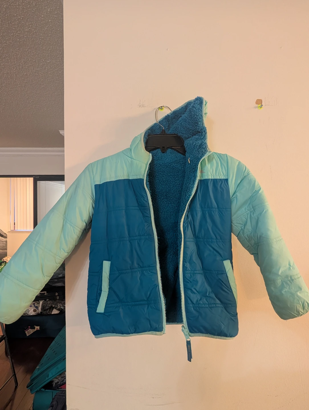 Eddie Bauer Puffer Jacket - Teal/Blue