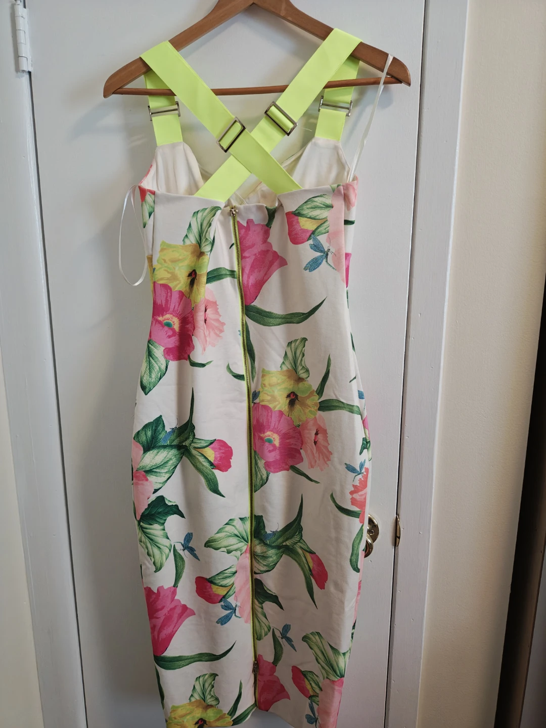 Ted Baker Floral Dress with Neon Straps - photo 2