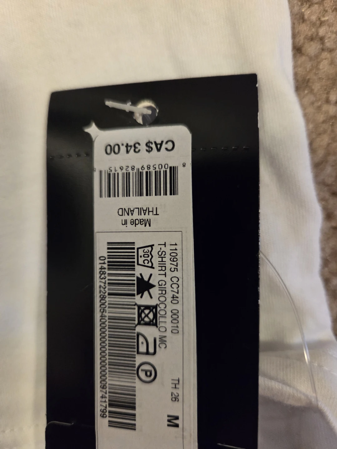 Emporio Armani White T-Shirt Size M - photo 3